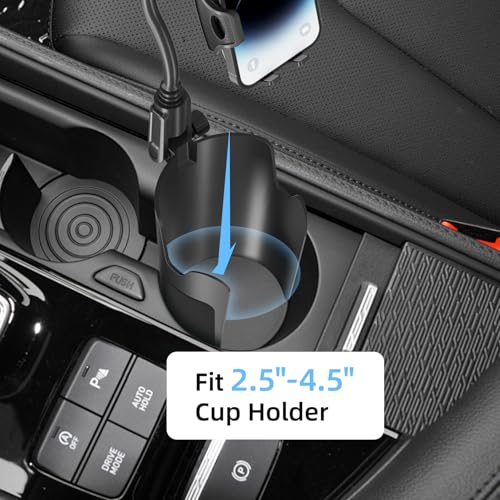 Cup Phone Holder for Car with 360° Adjustable Long Gooseneck, Cell Phone Holder Mount for Car | Truck | Golf Cart Compatible with iPhone & Samsung & All Smartphones