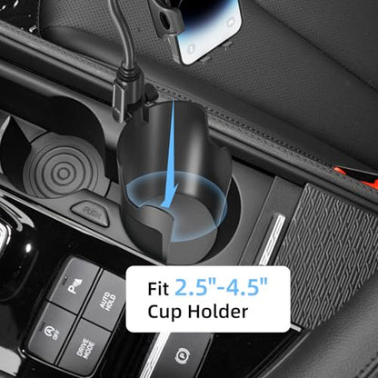 Cup Phone Holder for Car with 360° Adjustable Long Gooseneck, Cell Phone Holder Mount for Car | Truck | Golf Cart Compatible with iPhone & Samsung & All Smartphones