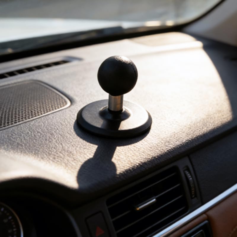 Adhesive 1 Ball Mount Car Phone Holder Compatible with Ram Mounts B Size Socket Arm, 1 inch Ball Mount Base Ball Adapter for Car Phone Mount, Desk Top Phone Holder for Car Dashboards