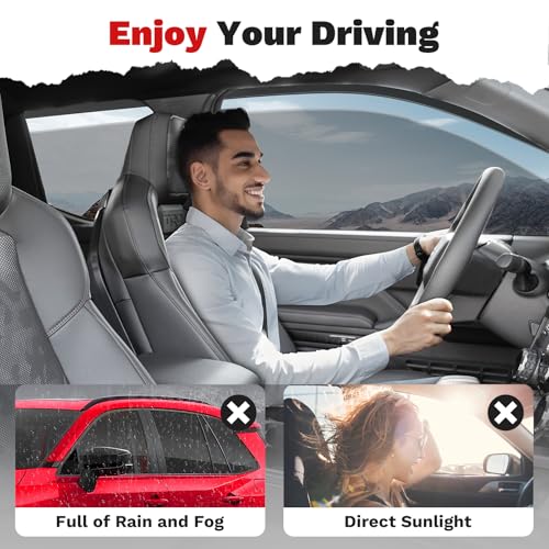 Canvcle Window Visors Rain Guards for 2026 2027 Toyota RAV4 Accessories, Outside-Mount Tape-On Side Window Wind Deflectors Vent Visors Shades Rainproof 6PCS, 2026 2027 RAV4 Rain - size: Toyota Rav4 2026-present
