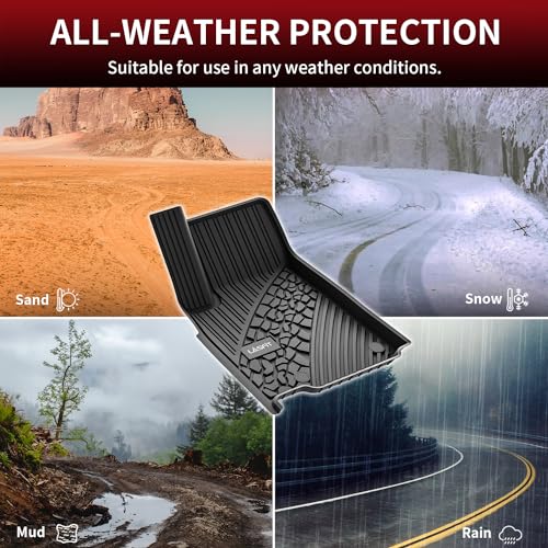 LASFIT Floor Mats & Trunk Mat for Jeep Grand Cherokee WL 2022-2025 2026 5-Seat (Include 4xe, NOT for L), All Weather TPE Custom Fit Car Mats Floor Liners Cargo Liner Cargo Mat Black - style: Grand Cherokee 5 Seats 22-26