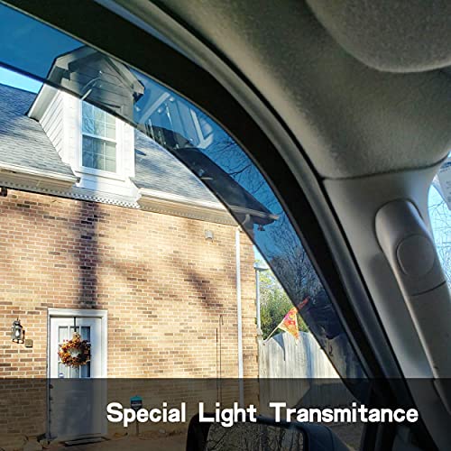 Side Window Visor Wind Vent Deflector fit for 2013-2019 Nissan Sentra,4pcs Outside Mount Style Nice Sun Rain Guards Set, Dark Smoke Window Shade 94248 - size: 2013-2019 Sentra