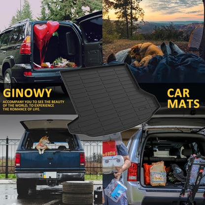 GINOWY- Floor Mats & Cargo Liner for Chevy Equinox 2025 2026 &GMC Terrain 2025 2026, TPE All Weather Equinox Car Mats, Custom Terrain Floor Liners, Non-Slip Trunk Mat, Waterproof Accessories Black - style: 13) for GMC Terrain/Chevy Equinox 2025-2026 Full