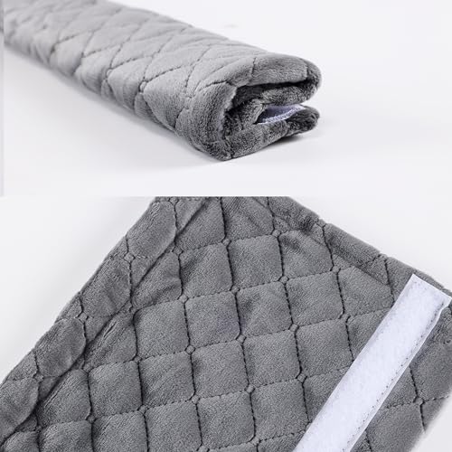 Amooca Soft Automotive Seat Belt Cover Seatbelt Shoulder Pad Neck Protector Cushions Universal Fit SUV Trucks Backpack Dark Grey Extra Long 25.6in - color: Dark Grey, size: 25.6in-1pc
