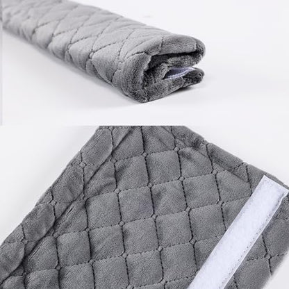 Amooca Soft Automotive Seat Belt Cover Seatbelt Shoulder Pad Neck Protector Cushions Universal Fit SUV Trucks Backpack Dark Grey Extra Long 25.6in - color: Dark Grey, size: 25.6in-1pc