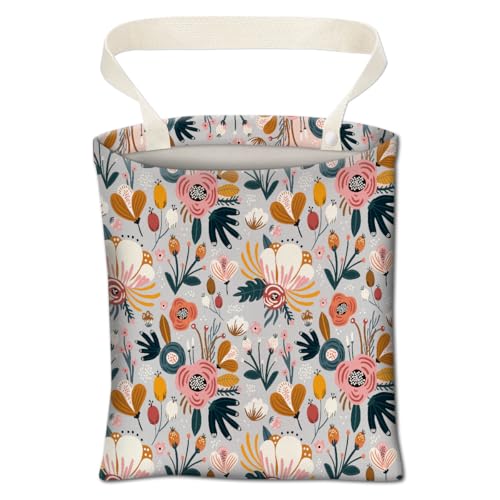 Car Trash Can, Cute Car Trash Bag, Hanging Car Organizer and Storage Bag, Trash Bin for Car Accessories, Vehicle, Travelling, Camping Cute Blue Flowers - color: Cute Blue Flowers