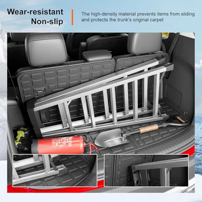 powoq Cargo Mat Compatible with 2020-2025 Kia Telluride Trunk Mat Cargo Liner TPE Back Seat Protector Trunk Liner Replacement for 2020-2025 Kia Telluride Accessories - size: Compatible With Kia Telluride | 2020-2025