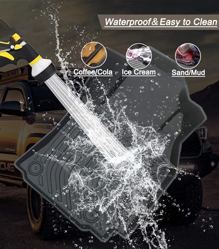 Aiqiying Floor Mats＆Cargo Liners Compatible with Toyota Camry 2025-2026 Modelss，All Weather Waterproof Durable Custom-Fit Back Trunk Tray Front Rear Rows Full Set Carpet Protection TPE Accessories - size: 4）For Toyota Camry I 2025-2026 I Floor＆Trunk Mat