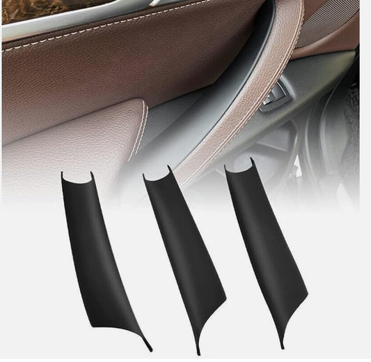 3PCS Carbon Fiber Pattern Pull Handle Covers Compatible for X3 F25 2010-2016 X4 F26 2014-2017 Left and Right Side Door Handle Interior - color: Carbon Fiber Pattern, size: 3PCS Left & Right Pull Handle