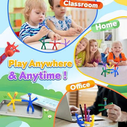 Magnetic Travel Toys for Toddlers Kids, Fidget Toys Airplane Car Travel Activities Essential, Road Trip Sensory Toys, Fridge Magnets Toys for 3 4 5 6 7 8 Year Old - Giraffe Style - style: Giraffe