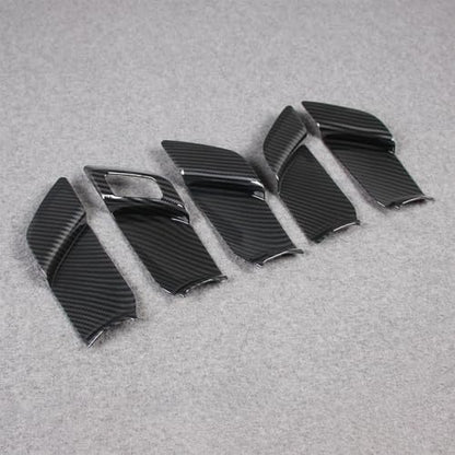 Beautost for Toyota Prius 2023 2024 2025 2026 Interior Door Handle Bowl Panel Cover Trims (Carbon Fiber Black) - color: Carbon Fiber Black