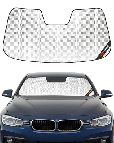 Pigenius Windshield Sun Shade for BMW 3 Series Sedan & M3 (F30/F80) 2012-2018, Fits 320i 328i 330i 335i 340i M3. Reflective Aluminum Film Front Window Sunshade - BLAZBLOCK - size: 2012-2018 3 Series