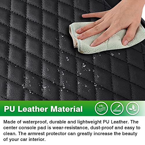 Shademax Center Console Cover for Kia Telluride Accessories 2026 2025 2024 2023-2020 Armrest Cover Cushion Pad PU Leather Armrest Seat Box Cushion Middle Console Lid Protector Anti-Scratch - size: Size for Kia Telluride 2020-2026