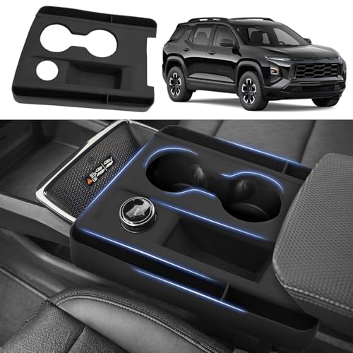 Autorder Silicone Center Console Organizer for 2025-2026 Chevy Chevrolet Equinox Accessories Anti Scratch Protective Pad Cover Storage Box Silicone Shift Panel Trim Cover(Not for Equinox EV) - color: 2025-2026 Chevy Equinox