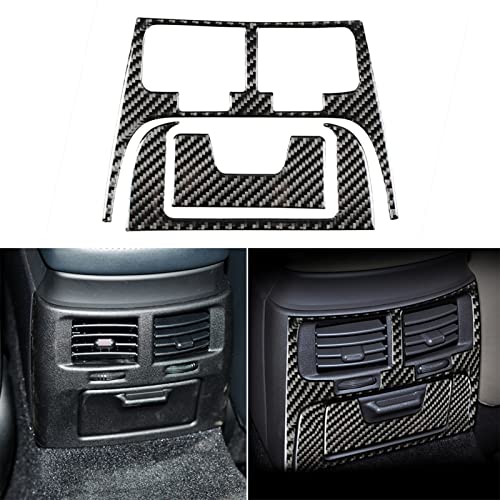 NVCNX Real Premium Carbon Fiber for Lexus IS250 is 250 IS350 2006-2013 2007 2008 2009 2010 2011 2012 / IS250C IS350C 2010-2015 Accessories Car Rear Air Vent Panel Cover Interior Trim Sticker 3PCs - color: Rear Air Vent