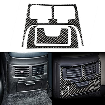 NVCNX Real Premium Carbon Fiber for Lexus IS250 is 250 IS350 2006-2013 2007 2008 2009 2010 2011 2012 / IS250C IS350C 2010-2015 Accessories Car Rear Air Vent Panel Cover Interior Trim Sticker 3PCs - color: Rear Air Vent