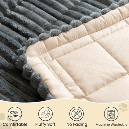 Backseat Pet Bed Mat,Dog Bed for Car,Dog Seat Cover for Car Back Seat, Non-Slip Travel Pet Mat, Fit for Backseat Extenders and Seat Covers (Dark Gray Thin) - color: Grey