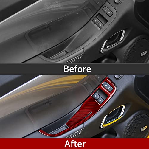 Car Window Lift Switch Sticker Carbon Fiber Decal Interior Trim for Chevrolet Camaro 2010 2011 2012 2013 2014 2015 Accessories - color: Window Lift Switch a
