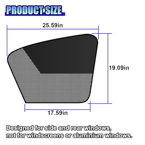 ZIMISI Car Window Shades, Magnetic Side Window Sun Shade Curtain, Half Blackout & Half See-Through UV Protection & Heat Blocking Car Window Screen, Vehicle Sun Shades for Driver Passenger (Front) - size: Front Windows