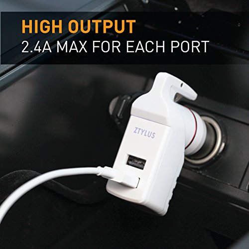 Ztylus Stinger Car Vehicle Emergency Escape Tool: Life-Saving Multi-Tool, Spring Loaded Window Breaker Punch, Seat Belt Cutter (1x White Stinger) - color: White 1 Pc
