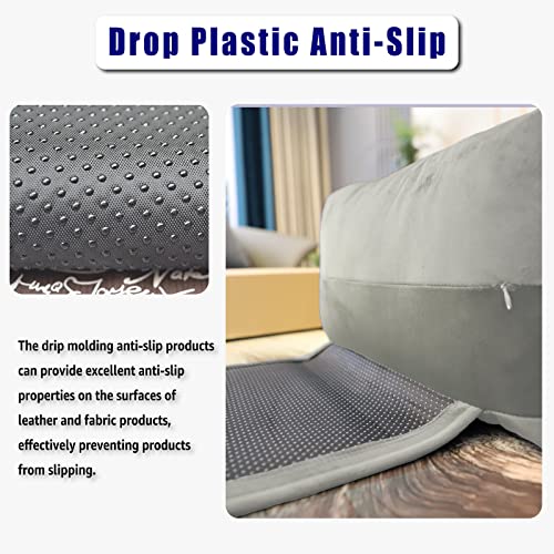 Non-Slip Head Pillow for Recliners - Neck Support Cushion with Velvet Cover for Pain Relief at Home, Office and Travel (Light Gray) - color: Light Gray