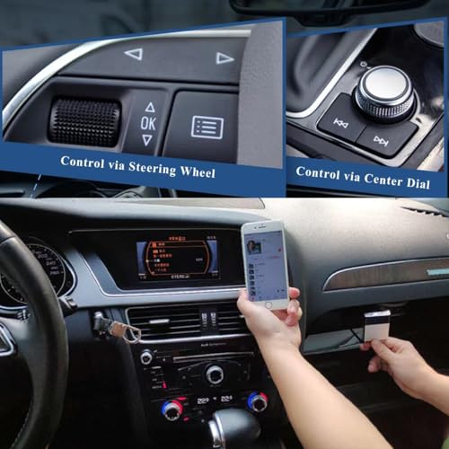 Audi Bluetooth car High-Definition Music Adapter,Wireless Audio Adapter,Compatible with Audi 3G AMI,2G AMI Interfaces,Mercedes Media,Mercedes Music Interface,and Volkswagen Music Interface