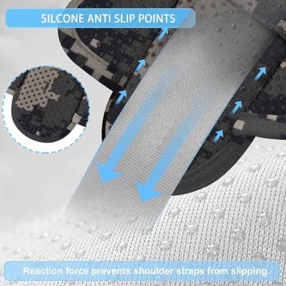 ZINZ 2-Pack Universal Shoulder Pad with Ultra Thick Cushion for Bag Luggage Bag Crossbody, Plus Long & Anti-Slip & Breathable,Camouflage Gray - color: Camouflage Gray