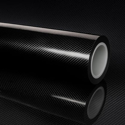 RockRose 7D Super Glossy Black Carbon Fiber Vinyl Wrap, Anti-Wrinkle, Air Release Automotive Bubble Wrap, Self Adhesive Car Vinyl Sticker DIY Decals 1FT x 5FT - color: 7D Black, size: 1FT x 5FT