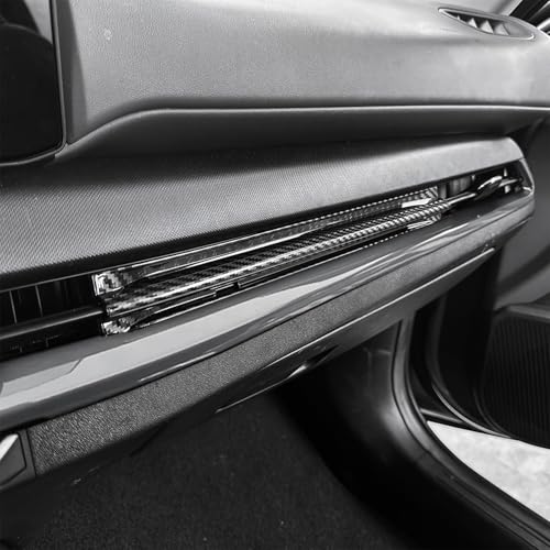 Air Vent Cover Trim, Car Dash Cover Trim, Center Console Dashboard Cover, Compatible with Kia K4 2025 Accessories (Carbon Fiber Pattern) - color: Carbon Fiber Pattern