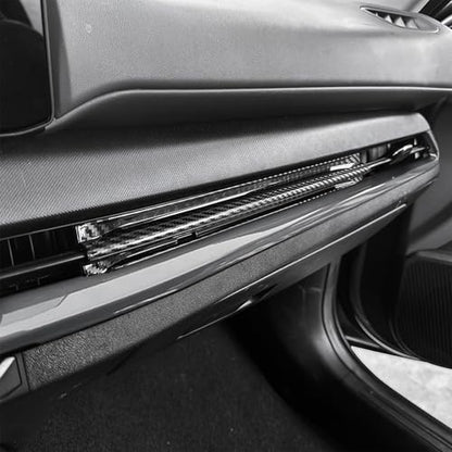 Air Vent Cover Trim, Car Dash Cover Trim, Center Console Dashboard Cover, Compatible with Kia K4 2025 Accessories (Carbon Fiber Pattern) - color: Carbon Fiber Pattern