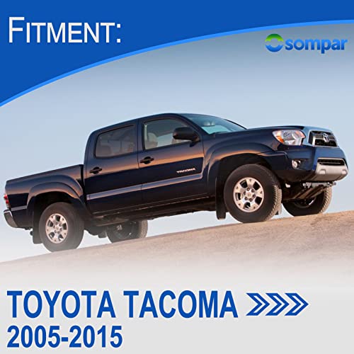 Osompar Cup Holder Insert (Pair) Compatible with 2005-2015 Toyota Tacoma Replaces 66991-04012 66992-04012 - size: 05-15 Tacoma