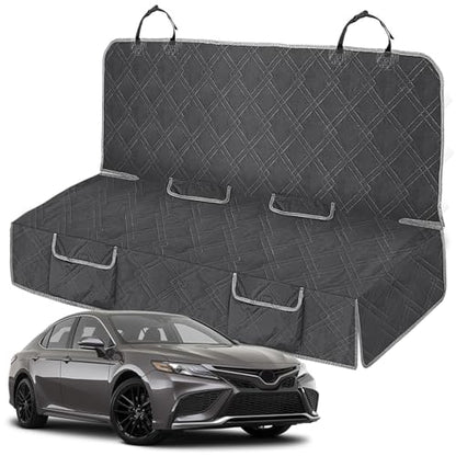 Dog Car Seat Cover Compatible with Toyota Camry 2012-2025, Waterproof Pet Bench Seat Cover for Back Seat, 600D Heavy Duty Scratch Proof Nonslip Truck Seat Covers for Dogs - size: 2012-2025 Camry