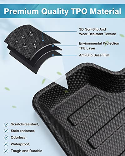 Mixsuper Custom Fit Rear Cargo Liner for Tesla Model S 2012-2020 All Weather Trunk Liner Cargo Mat Black (Not Fit 2021 Tesla Model S Plaid/Long Range) - size: Cargo Liner for 2012-2020 Model S