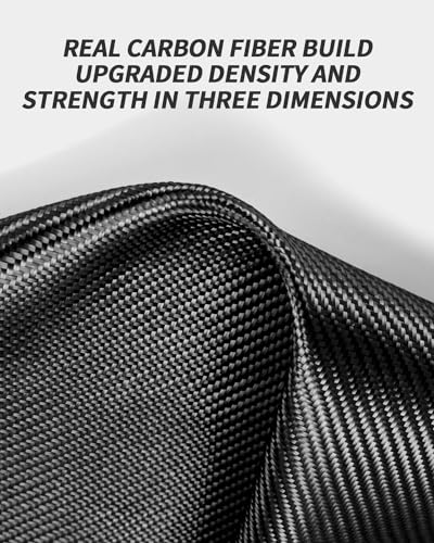 KKTR-CAR Door Handle Cover, Real Matte Carbon Fiber Door Handle Trim Protector Set Compatible with Tesla Model y Model 3 2017-2025 Real Matte Carbon Fiber (4 Pieces) - color: Real Matte Carbon Fiber