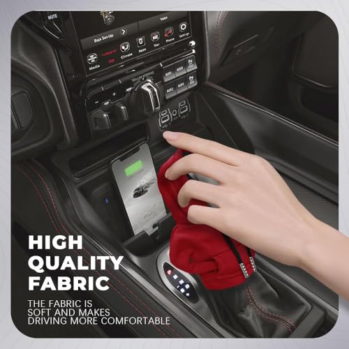 Gear Shift Hoodie, Gear Shift Cover, Fashionable Hoodie Automotive Gear Shift Knob Protector, Car Accessories Mini Sweater Gear Shift Knob Cover for Car Gear Shift Levers (Red-2PCS) - color: Red-2PCS
