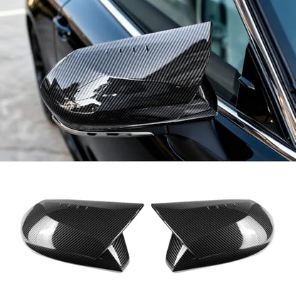 MAXDOM Side Mirror Caps Compatible with Toyota Camry (Carbon Fiber Pattern-Ox Horn Style, 2018-2025) - color: Carbon Fiber Pattern-Ox Horn Style