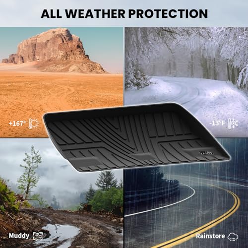 LASFIT Trunk Mat for Honda Odyssey 2026 2025 2024 2023 2022 2021 2020 2019 2018 Mini Passenger Van, All Weather TPE Cargo Mat Trunk Liner Only, Black (EX-L/Elite/Touring/Sport-L/Sport/EX/LX) - style: 7）For Honda Odyssey| 2018-2026 | Trunk Mat