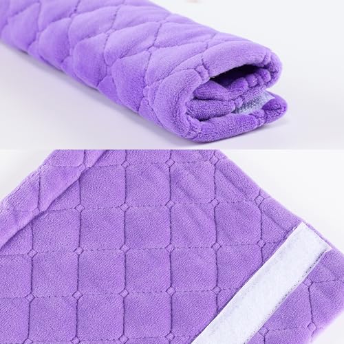 Amooca Soft Automotive Seat Belt Cover Seatbelt Shoulder Pad Neck Protector Cushions Universal Fit SUV Trucks Backpack Violet Extra Long 25.6in - color: Purple, size: 25.6in-1pc