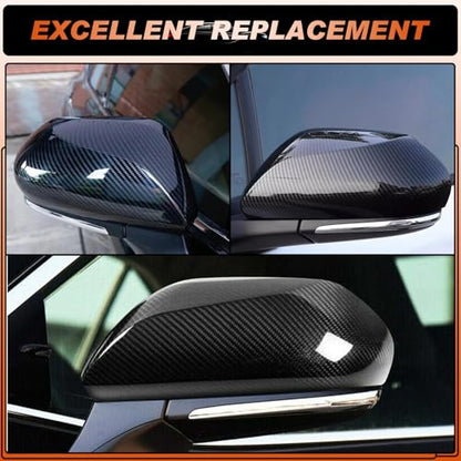 ACLONG Mirror Cover Caps Compatible with Toyota Camry 2018 2019 2020 2021 2022 2023 2024 2025 Carbon Fiber Side Mirror Cap Replacement Trim-Driver & Passenger Side-2 PCS - size: Fit for Toyota Camry 2018-2025-Carbon Fiber