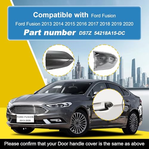 Car Exterior Door Handle Key Hole Trim Cover CapCompatible With Ford Fusion 2013 2014 2015 2016 2017 2018 2019 2020 DS7Z 54218A15-DC Door Handle Accessories Lock Cap Blue Without Electroplating