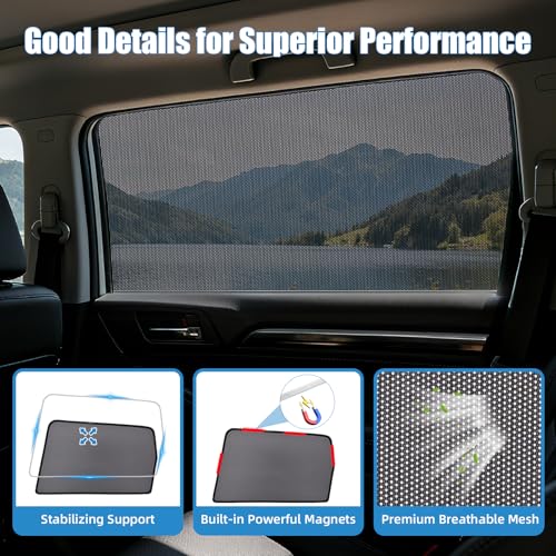Car Window Shades for 2019-2022 Forester - Rear Side Window Sun Shade for Baby, Breathable Mesh Car Privacy Window Covers, UV Protection and Heat Insulation for Road Trips, Napping, Camping - size: Forester(2019-2022)R-2PCS