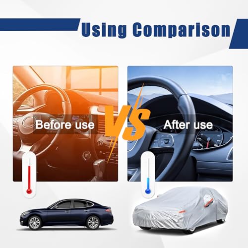 Kayme 6 Layers Car Cover Custom Fit for BMW 3 Series 320i 325i 328i 330i 335i (2013-2025) Waterproof All Weather for Automobiles, Outdoor Full Cover Rain Sun UV Protection.Silver - size: 4. Custom Fit BMW 3 Series