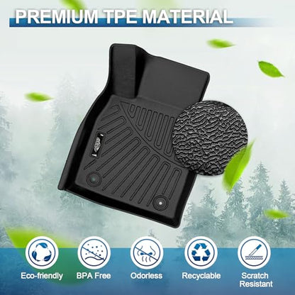 Peleus Floor Mats for Mazda CX-50 CX50 2023-2026 (Non Hybrid),TPE All Weather Protection 2 Rows Car Floor Liners with Cargo Liner Backrest Mat for Mazda CX-50 CX50 Trunk Mat+Backrest Mats+Floor Mats - style: For Mazda CX-50 2023-2026