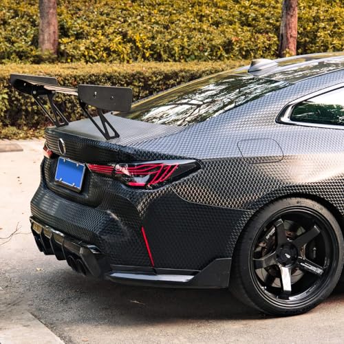 VViViD+ Designer Triangle Black Carbon Fiber Vinyl Wrap (1.5ft x 5ft) with Air Release - size: 1.5ft x 5ft