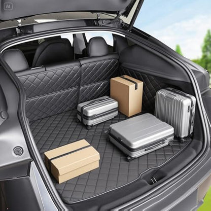 ThinSGO for Tesla Model Y Juniper Cargo Liner Trunk Pet Mat for Dogs Rear Seat Cover for Tesla Model Y 2025