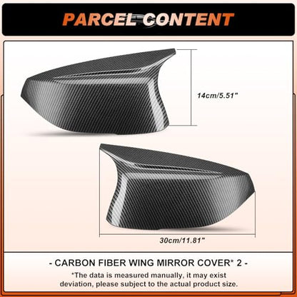 Carbon Fiber Mirror Cover Caps Rearview Side Mirror Covers Fit for Infiniti Q50 2014-2022 Infiniti Q60 2017-2022 Left Driver Side Right Passenger Side-2 PCS - size: Fit for Infiniti Q50 2014-2022-Carbon Fiber