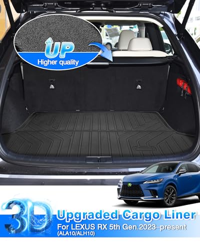 Cartist Cargo Liner Fits for Lexus RX350/RX350h/RX500h 2023 2024 2025 2026 Accessories All Weather Trunk Mat for RX Anti-Slip Heavy Duty - size: 4)Lexus RX350/RX350h/RX500h【2023-2025】