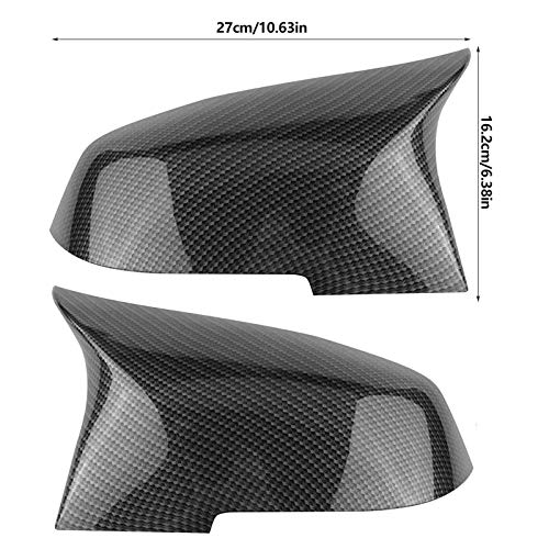 sportuli Carbon Fiber Rearview Mirror Cover Cap Compatible with BMW 228i 435i 116i 118i 120i 125i 130i 218i 220i 320i 328i 330i 335i 420i 428i 435i F21 F30 F31 F32 F33 F36 - color: Carbon Fiber