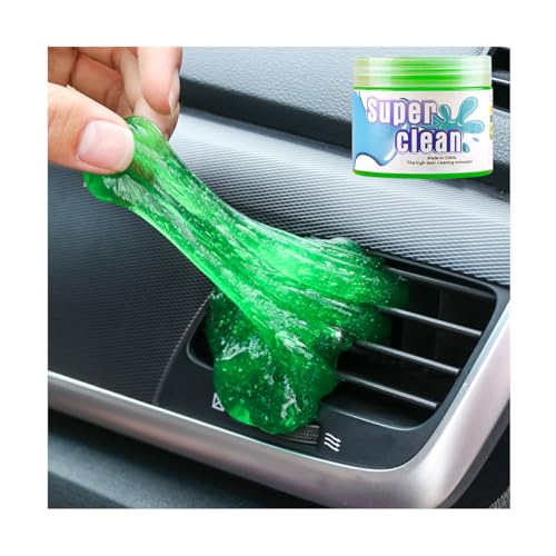 Car Cleaning Gel, Vehicle Dust Detailing Putty Slime Cleaner Kit for Air Vent, Reusable Automotive Interior Detail Clean Mud Removal Tool, Universal for SUV Sedan Truck (Green) - color: Green