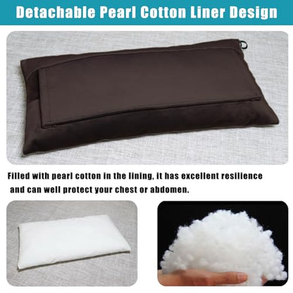 Super Soft Seatbelt Pillow, Seat Belt Pillow for Mastectomy Post-Surgery, Seat Belt Cushion for Heart Surgery Recovery, Hysterectomy Abdominal Incision Recovery Seatbelt (Chocolate, Large) - color: Chocolate